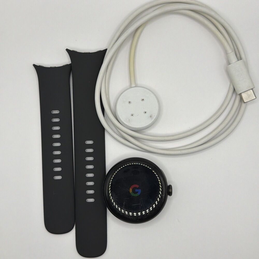 Google Pixel Watch 2 41mm Black WiFi Smartwatch Tested Fully Functional